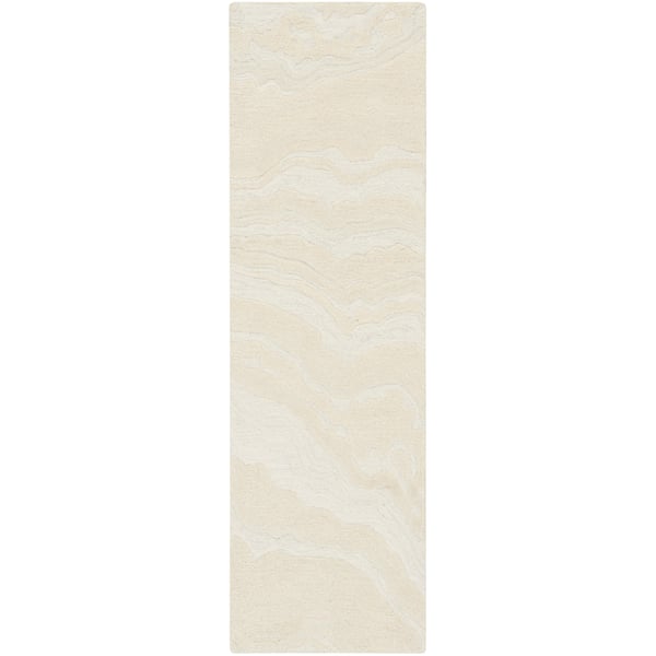 Graceful GRU-01 Blue Wool Hand-Tufted Area Rug