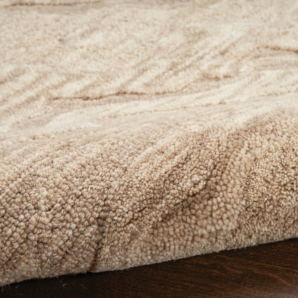 Graceful GRU-01 Blue Wool Hand-Tufted Area Rug