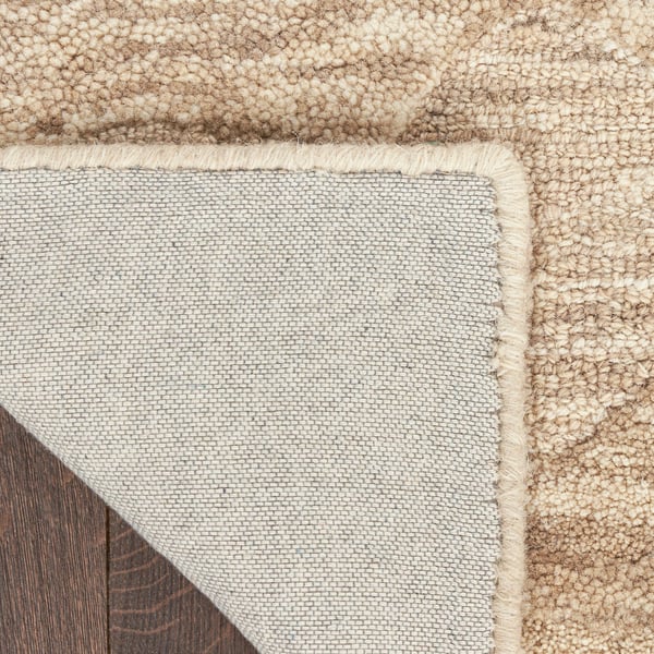Graceful GRU-01 Blue Wool Hand-Tufted Area Rug