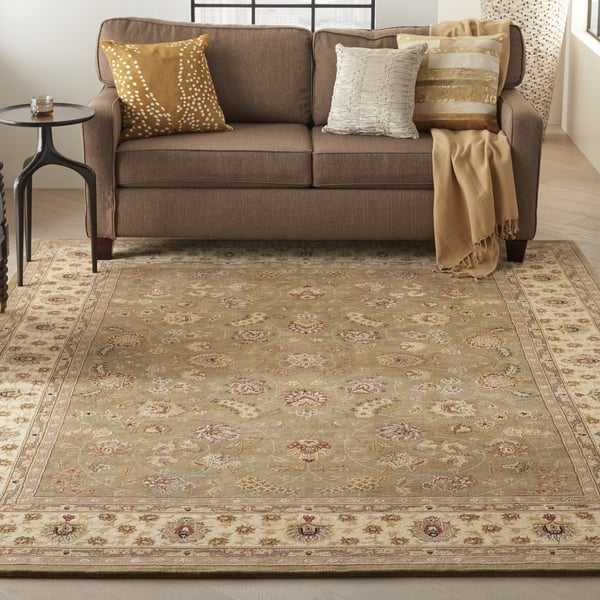 Nourison 2000 2003 Olive Wool Hand-Tufted Area Rug
