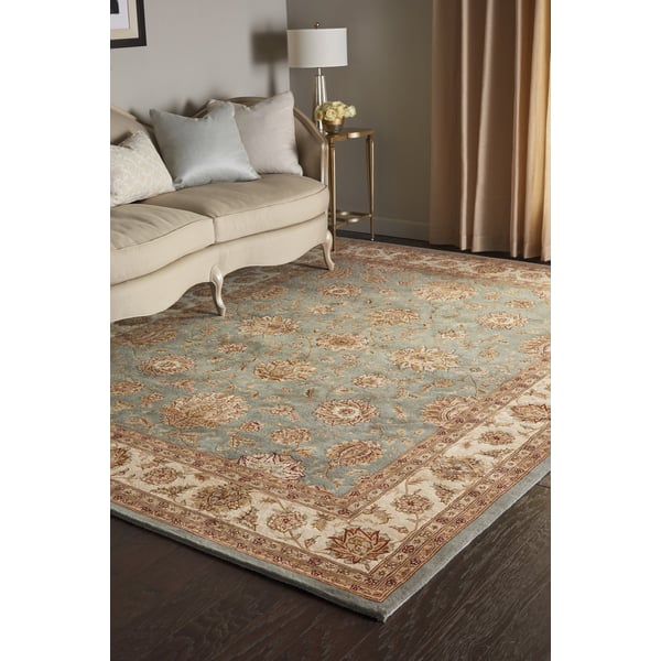 Nourison 2000 2210 Blue Wool Hand-Tufted Area Rug