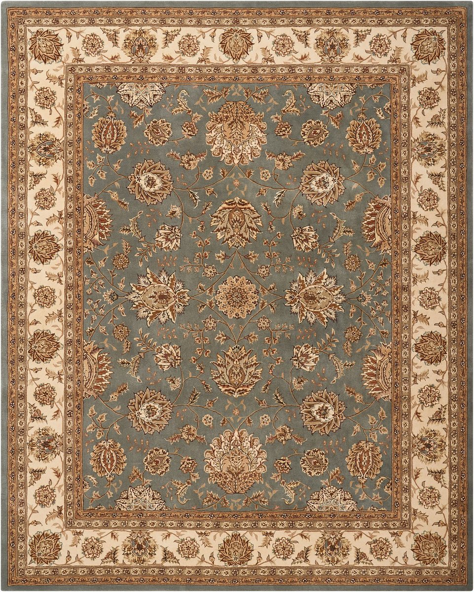 Nourison 2000 2210 Blue Wool Hand-Tufted Area Rug