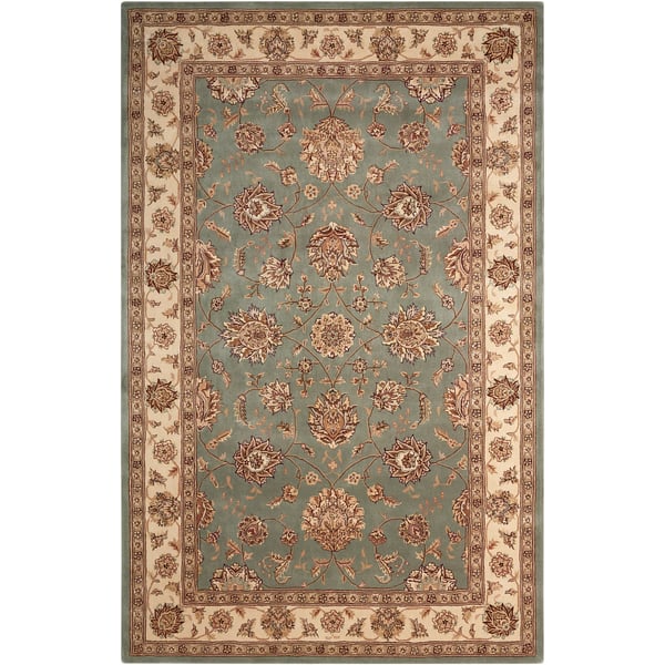 Nourison 2000 2210 Blue Wool Hand-Tufted Area Rug
