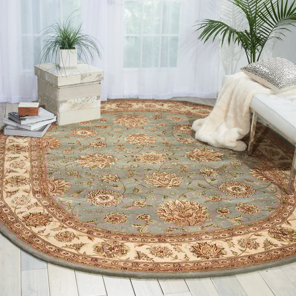 Nourison 2000 2210 Blue Wool Hand-Tufted Area Rug