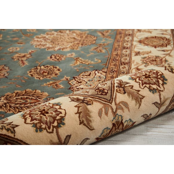 Nourison 2000 2210 Blue Wool Hand-Tufted Area Rug