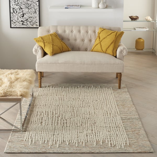 Vail VAI-03 Ivory Wool Hand-Tufted Area Rug