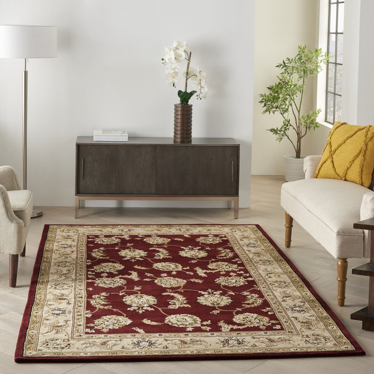 Nourison 2000 2022 Black Wool Hand-Tufted Area Rug