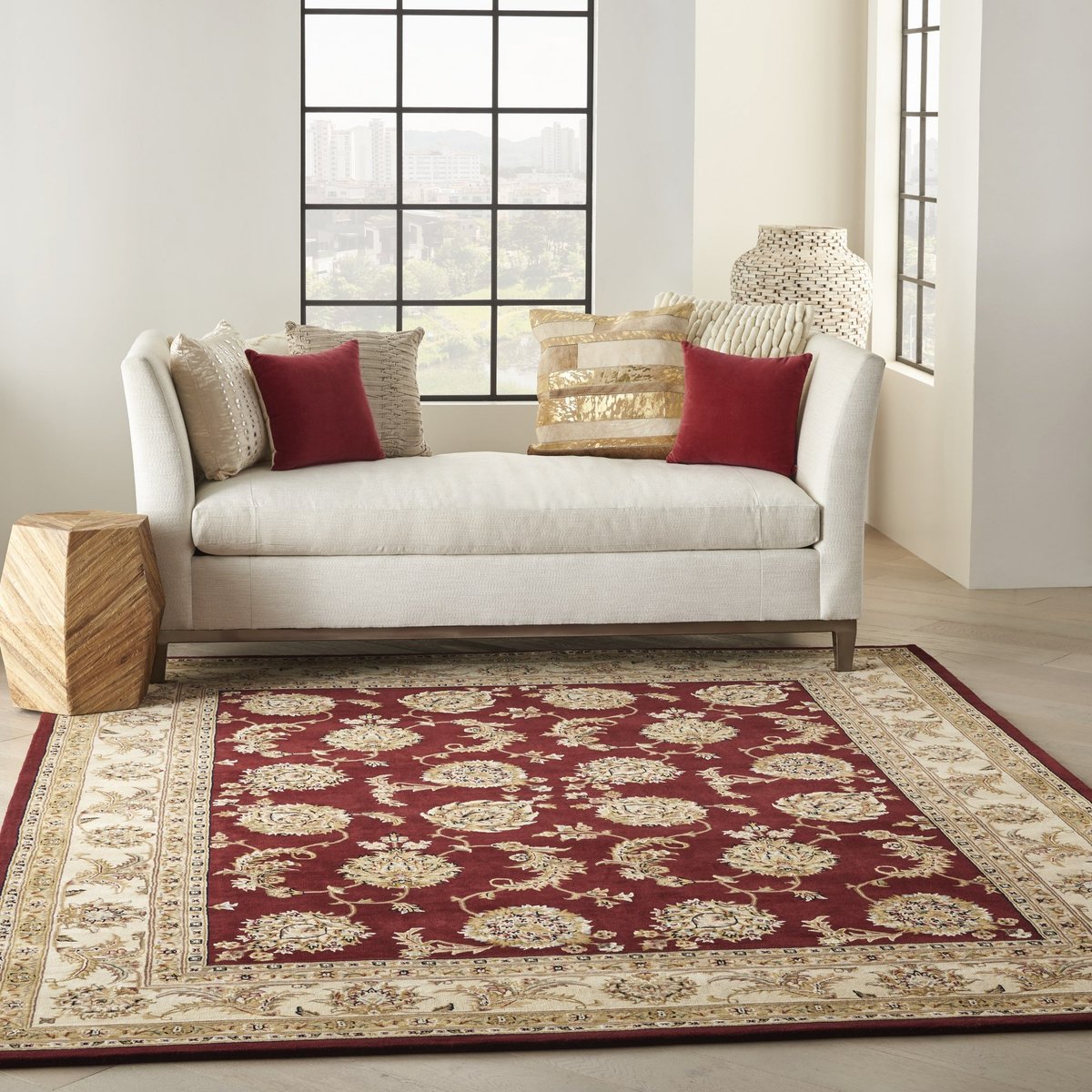 Nourison 2000 2022 Black Wool Hand-Tufted Area Rug