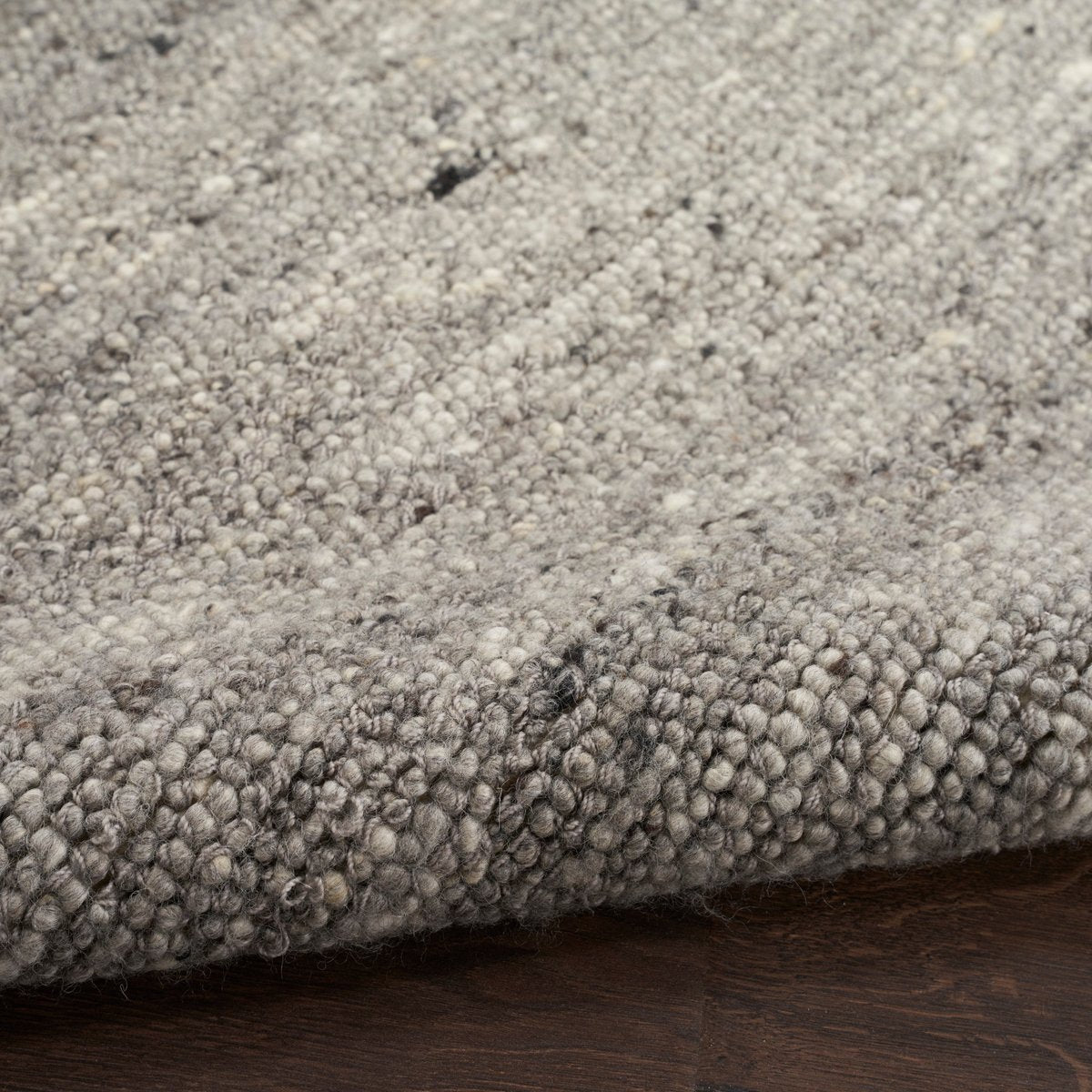 Alanna ALN-01 Silver Wool Handwoven Area Rug