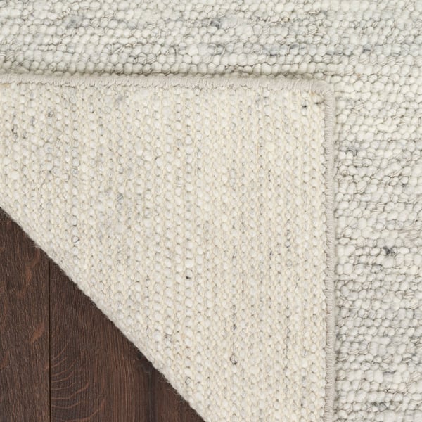 Alanna ALN-01 Silver Wool Handwoven Area Rug