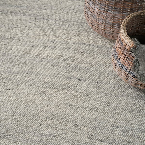 Alanna ALN-01 Silver Wool Handwoven Area Rug
