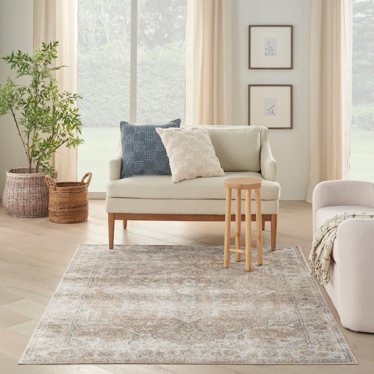 Astra Washables ASW-12 Beige Area Rug