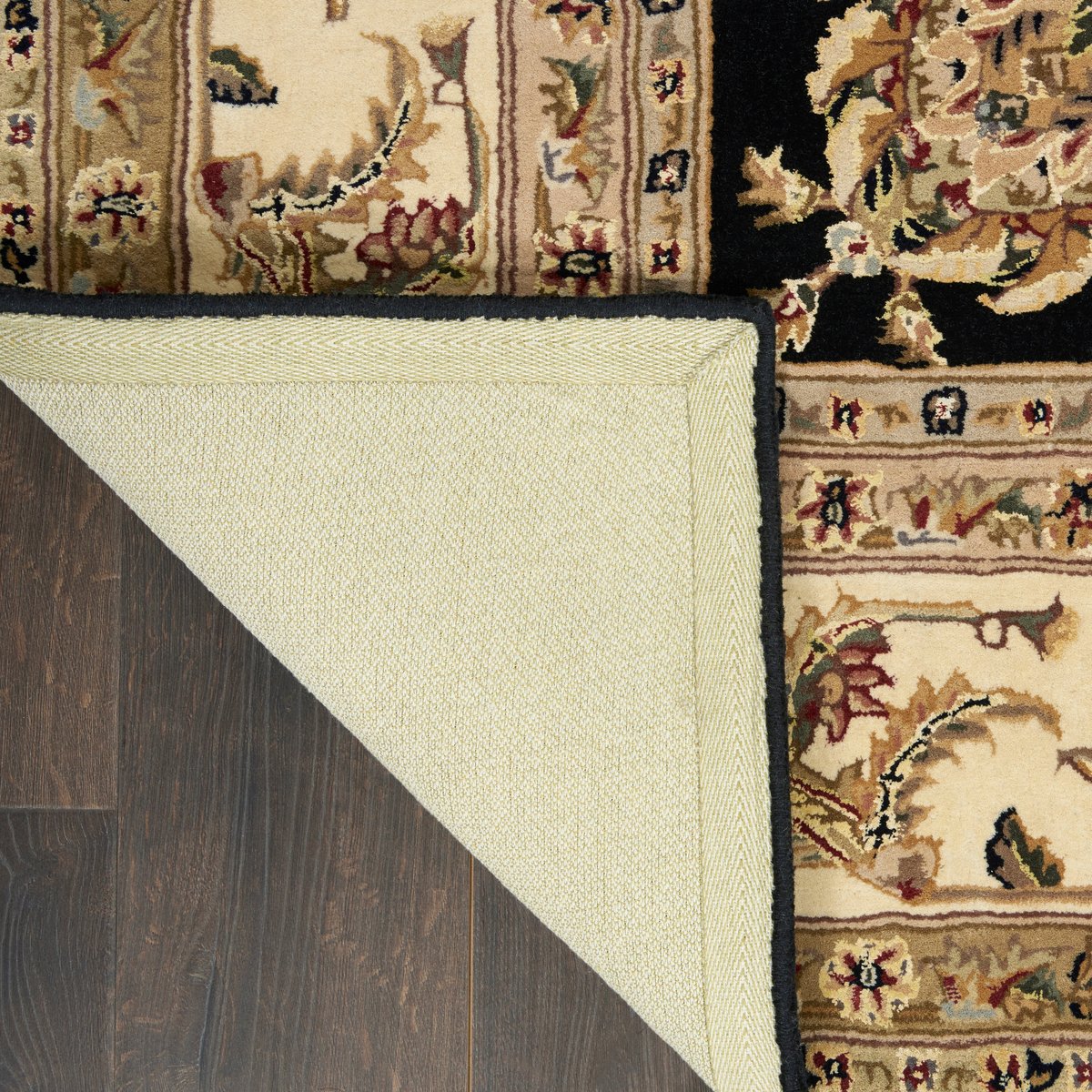 Nourison 2000 2022 Black Wool Hand-Tufted Area Rug