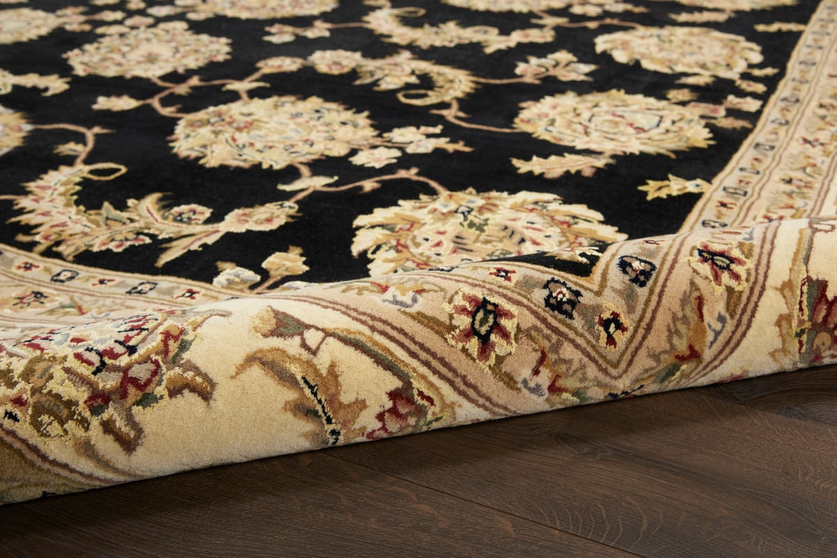 Nourison 2000 2022 Black Wool Hand-Tufted Area Rug