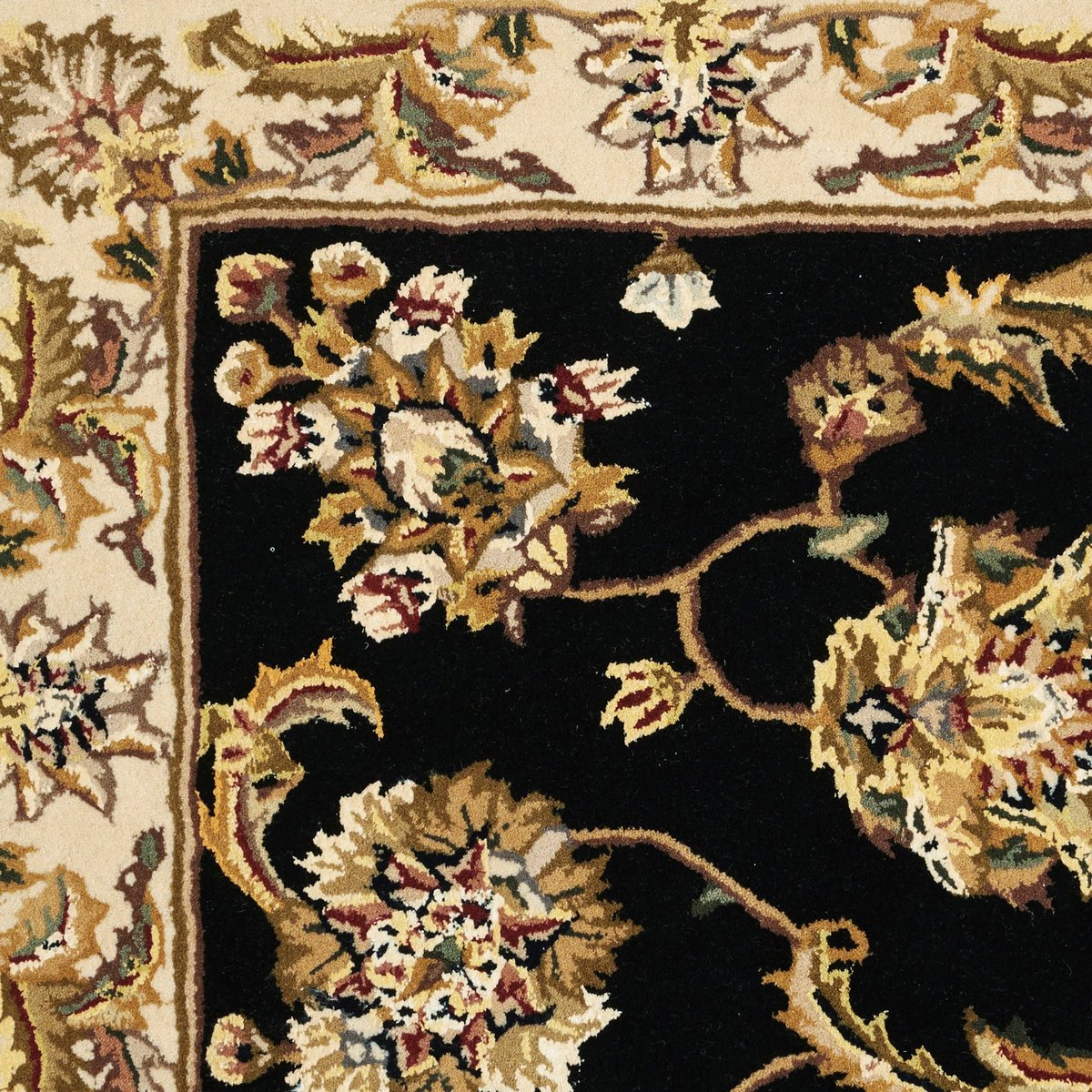 Nourison 2000 2022 Black Wool Hand-Tufted Area Rug