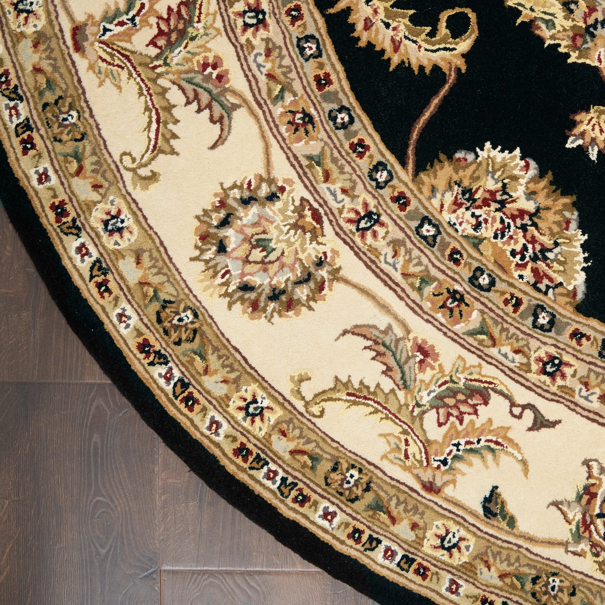 Nourison 2000 2022 Black Wool Hand-Tufted Area Rug