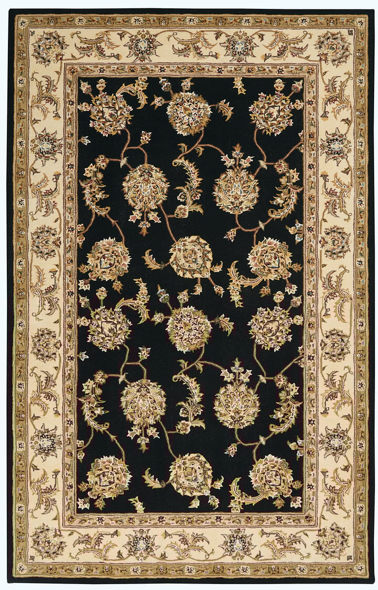 Nourison 2000 2022 Black Wool Hand-Tufted Area Rug