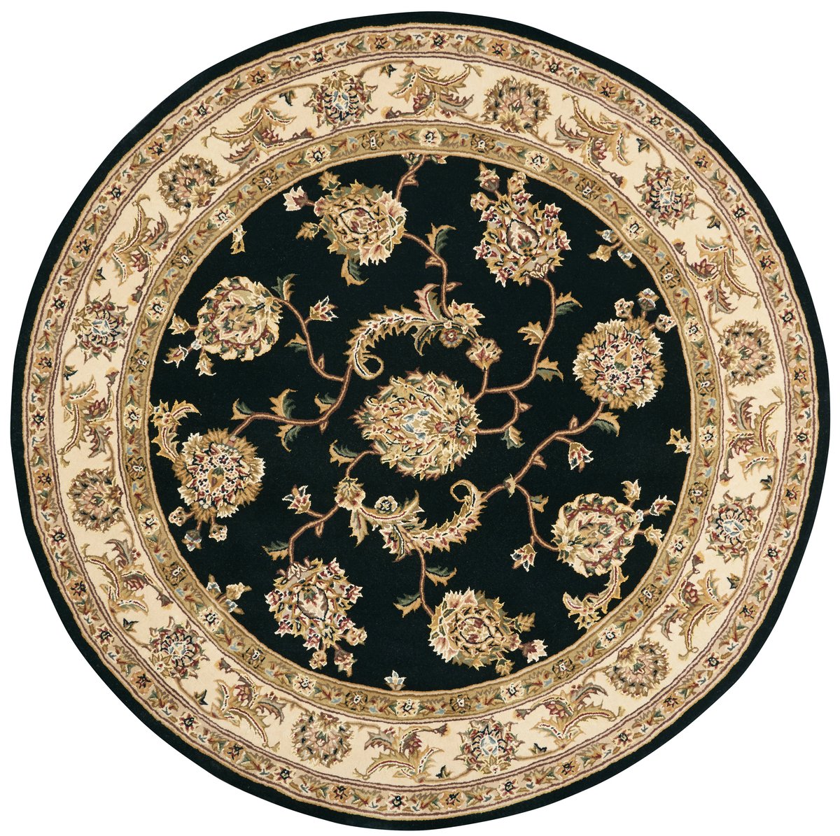 Nourison 2000 2022 Black Wool Hand-Tufted Area Rug