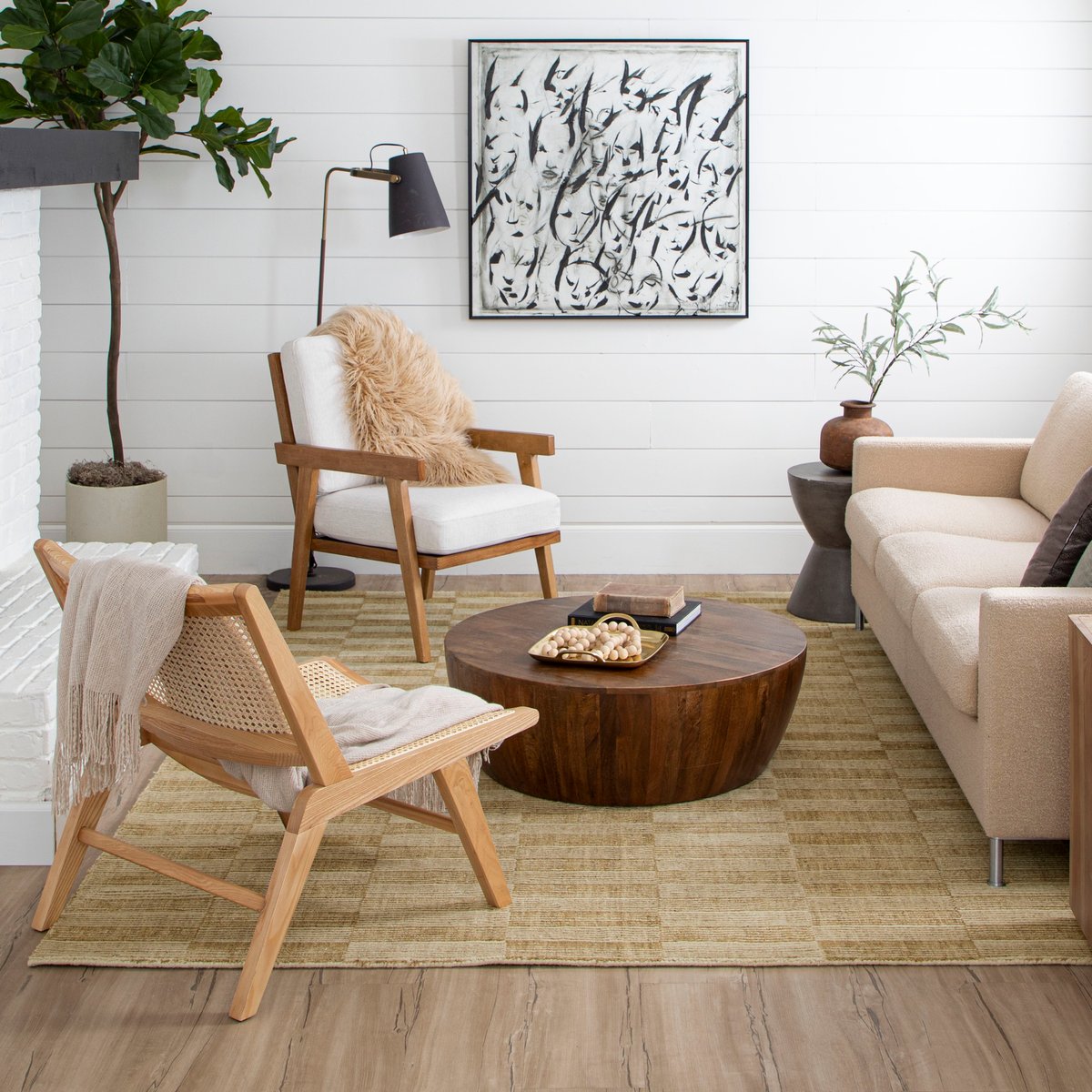 Broken Stripe Area Rug