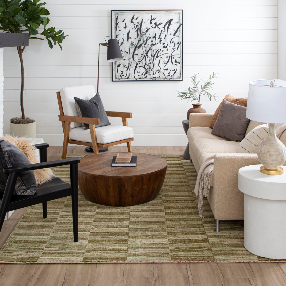 Broken Stripe Area Rug