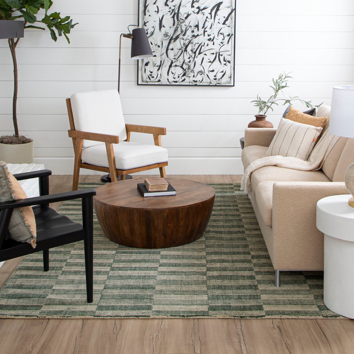 Broken Stripe Area Rug