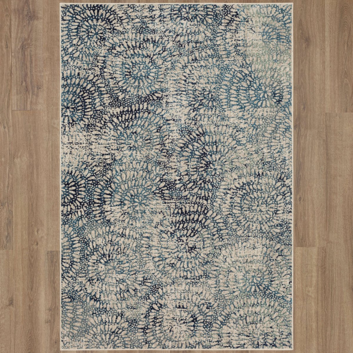 Expressions - Imprinted Blooms Area Rug