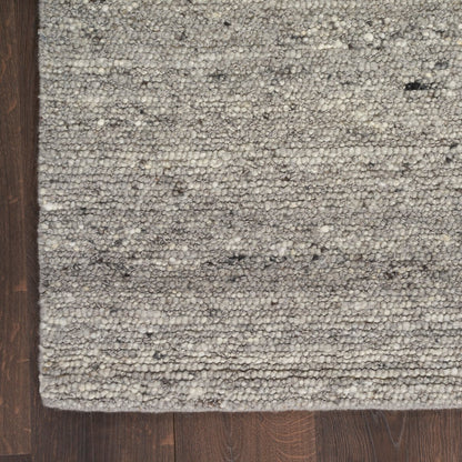 Alanna ALN-01 Silver Wool Handwoven Area Rug