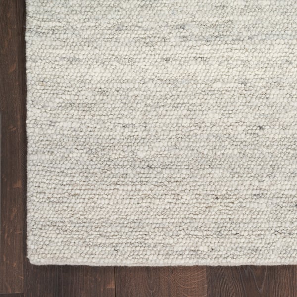 Alanna ALN-01 Silver Wool Handwoven Area Rug