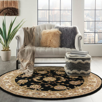 Nourison 2000 2022 Black Wool Hand-Tufted Area Rug