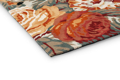Stapleton Park Stapleton Park Navy/Burnt Orange Wool Hand-Tufted Area Rug