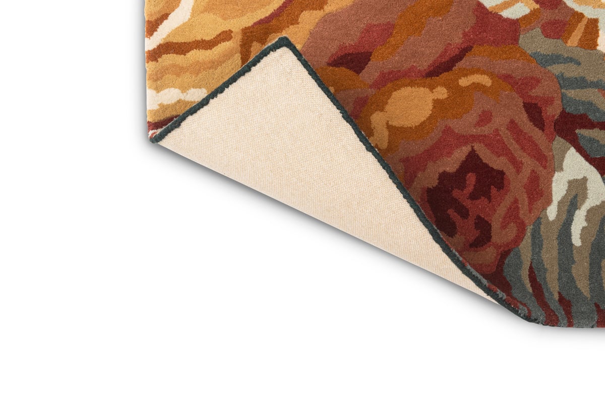 Stapleton Park Stapleton Park Navy/Burnt Orange Wool Hand-Tufted Area Rug