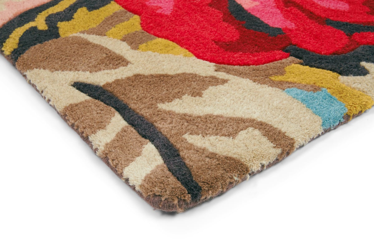 Stapleton Park Stapleton Park Navy/Burnt Orange Wool Hand-Tufted Area Rug
