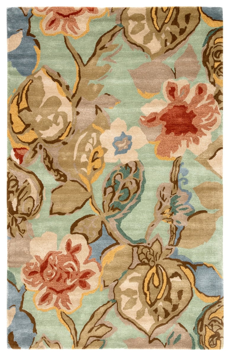 Blue - Petal Pusher Area Rug