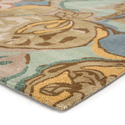 Blue - Petal Pusher Area Rug