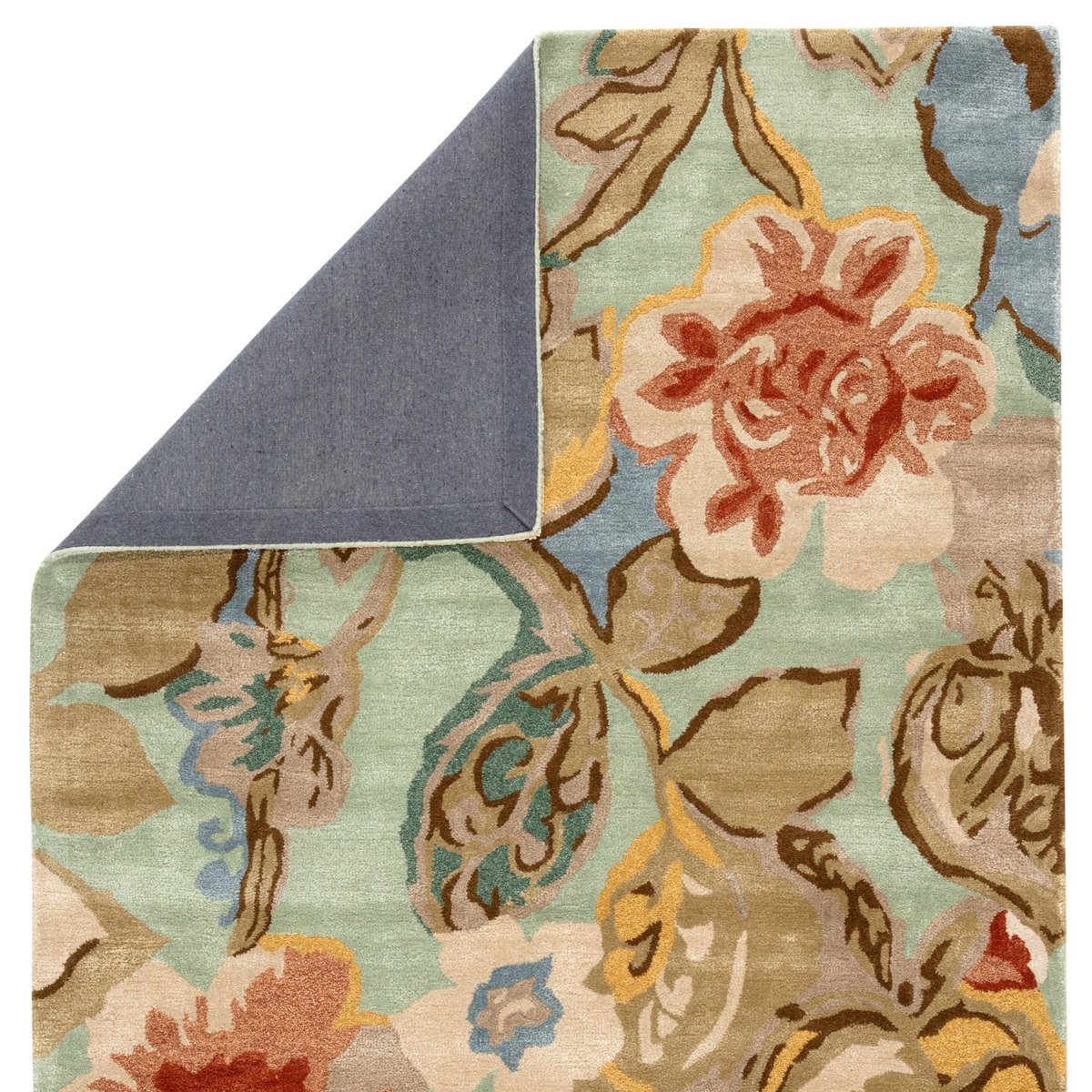 Blue - Petal Pusher Area Rug