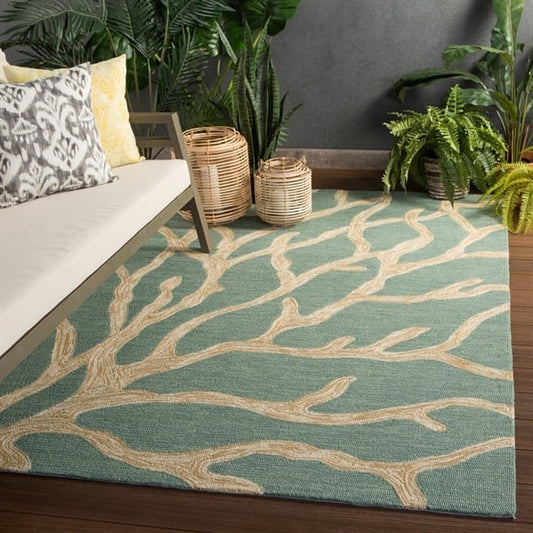 Coastal Lagoon - Coral Area Rug