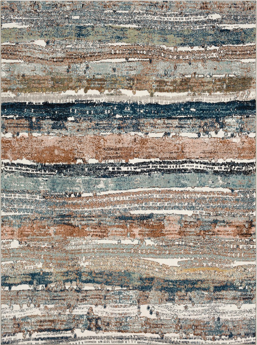 Epiphany - Colorful Waves Area Rug