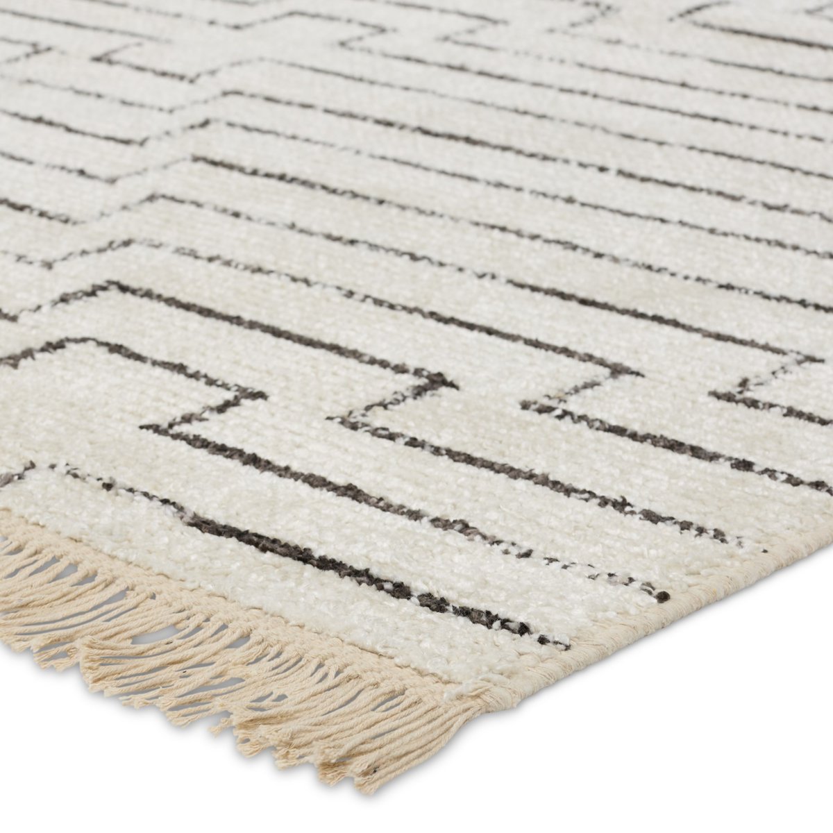 Satellite - Alloy Fringe Area Rug