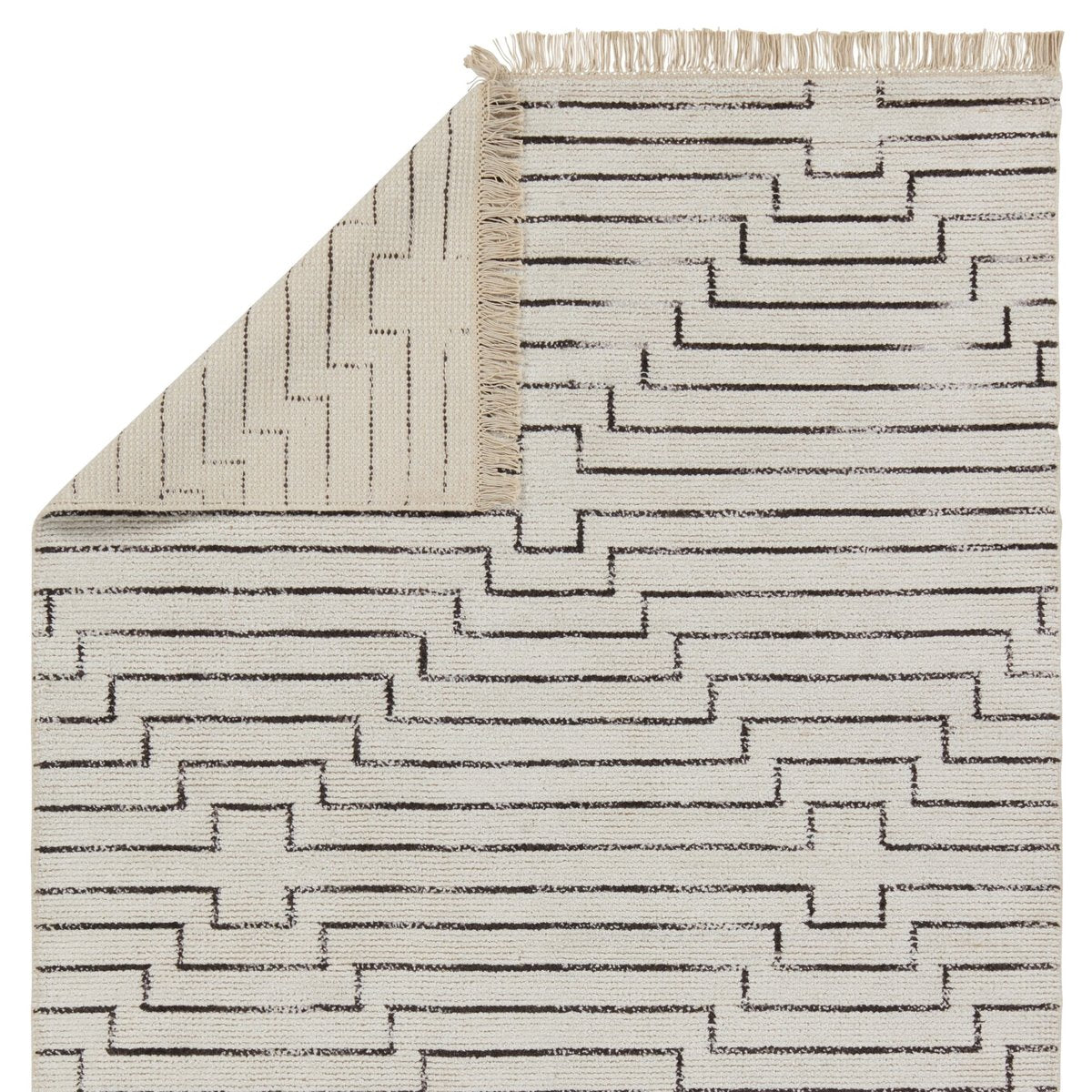 Satellite - Alloy Fringe Area Rug